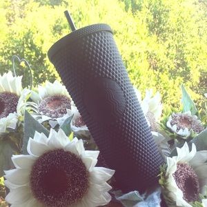 NEW Black matte studded Starbucks Tumbler